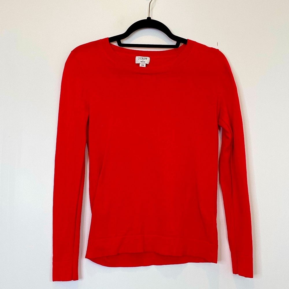 JCrew Factory Teddie Sweater - Red XS